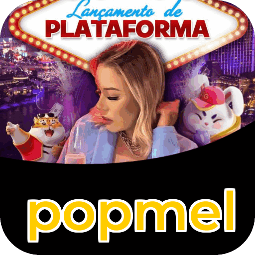 Passo a passo visual mostrando processo de download e instalação do aplicativo popmel